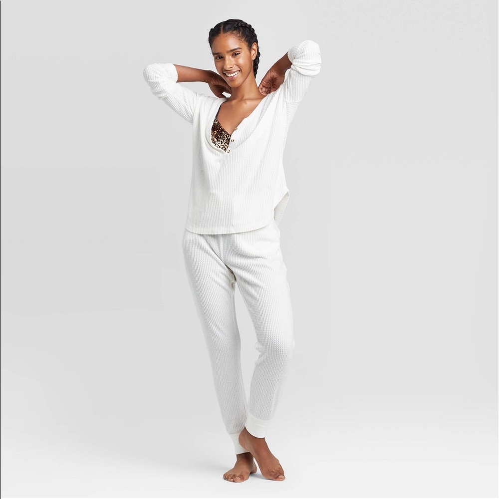 Womens Thermal Lounge Jogger/Top Set